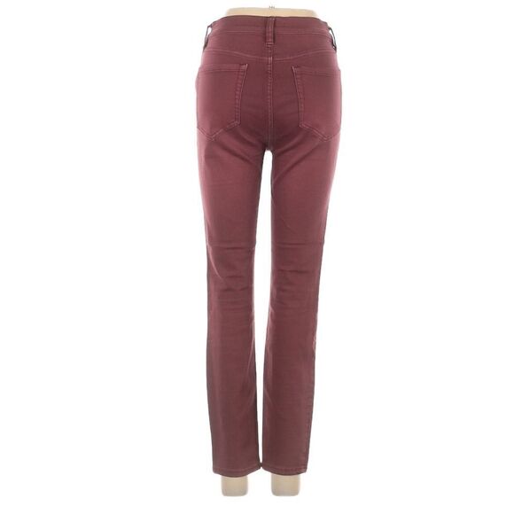 Free People Burgandy Colored Denim Mid-rise 29 - Picture 2 of 5